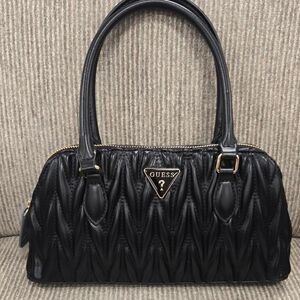Guess Black Quilted Handbag